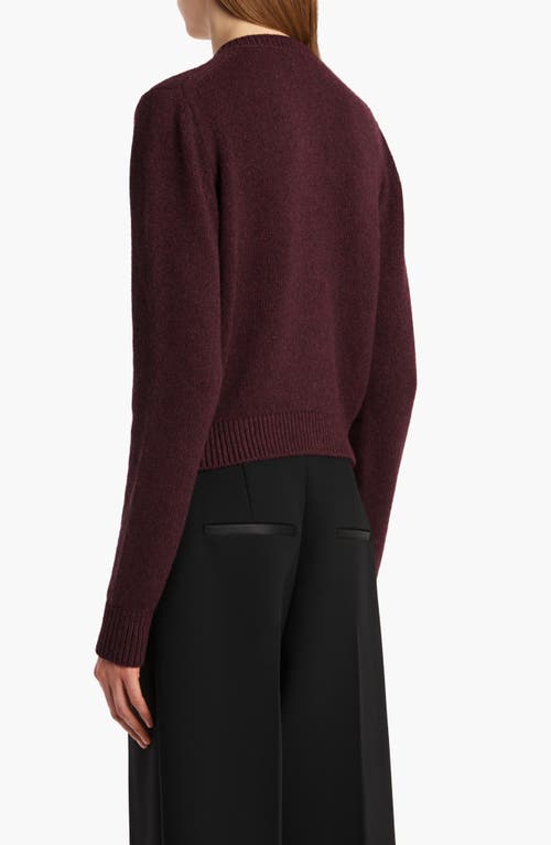 Khaite Plum Cashmere Knit Everheart Cardigan In Purple