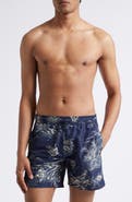Moncler Tropical Print Swim Trunks