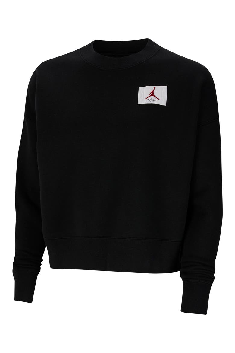 Nike Jordan Flight Women's Fleece Sweatshirt, Main, color, BLACK