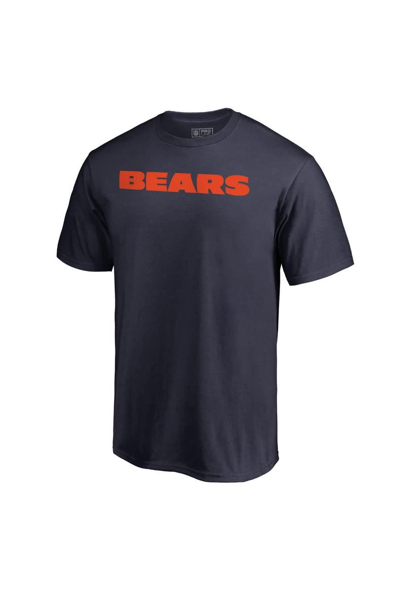 Men's Navy Chicago Bears Wordmark T-Shirt, Main, color, Navy