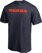 Fanatics MTO Label Men's Navy Chicago Bears Wordmark T-Shirt