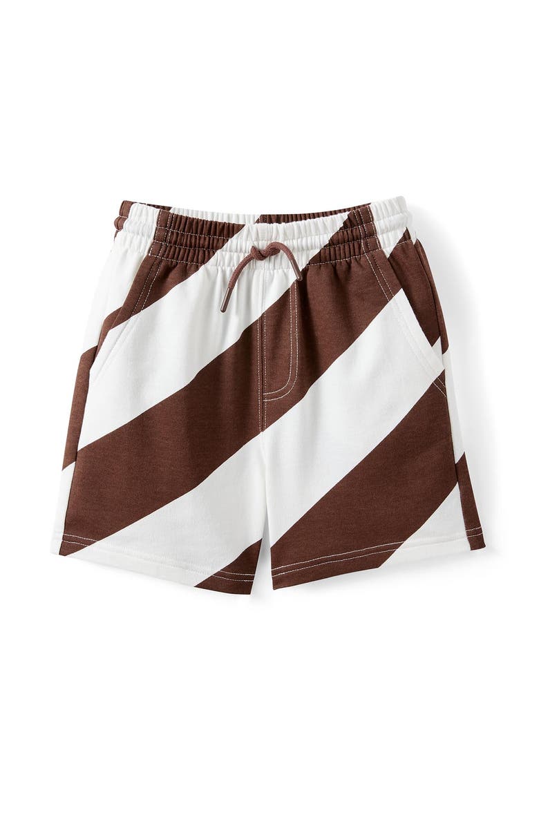 Cotton On Kids Kid's Henry Slouch Short, Main, color, Rocky Road Vanilla Stripe