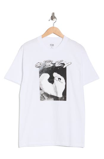 Obey Swan Graphic T-shirt In White