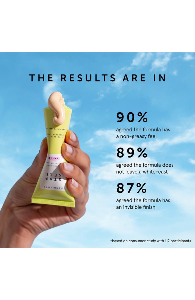 Herbivore Botanicals Star Seed Sheer Glow Mineral Sunscreen SPF 30, Alternate, color,