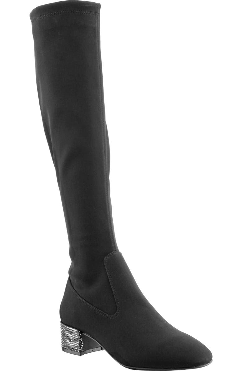 Nina Knee High Boot, Main, color, Black