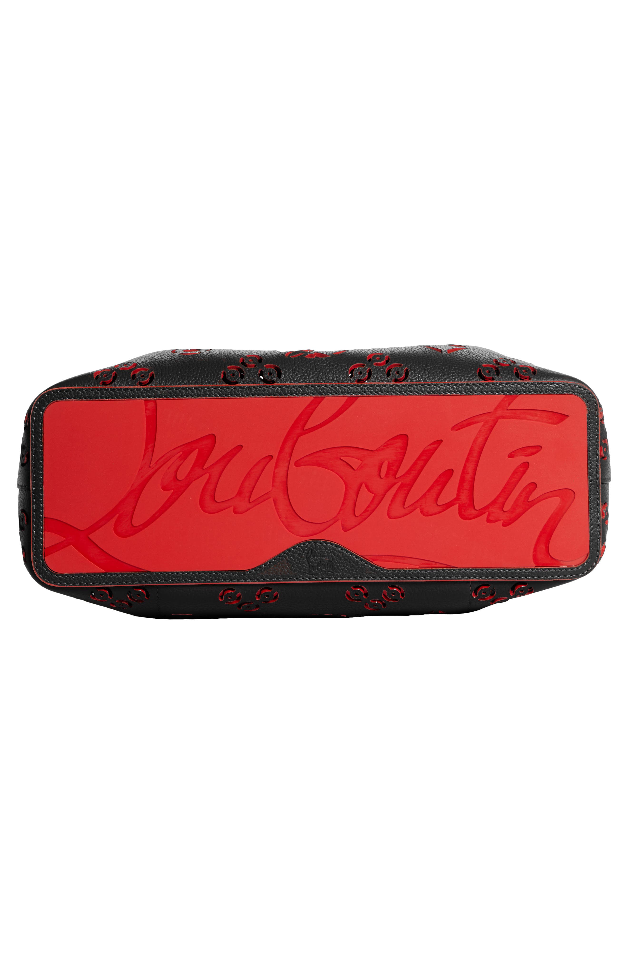 Christian Louboutin Small Cabarock Loubinthesky Perforated Leather Tote, Alternate, color, 