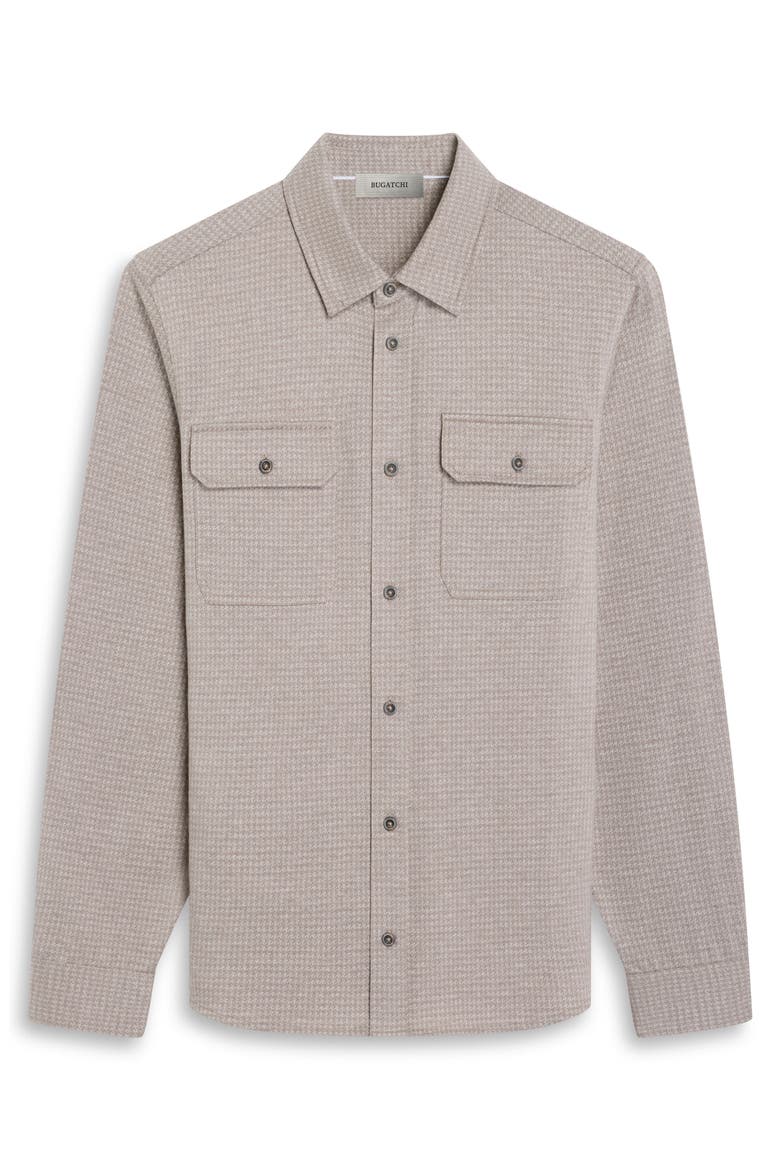 LS BUTTON DOWN KNIT SHIRT, Alternate, color, WALNUT