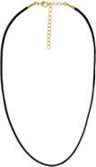 BY ADINA EDEN Colored Leather Rope Chain Choker Necklace