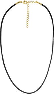 BY ADINA EDEN Colored Leather Rope Chain Choker Necklace