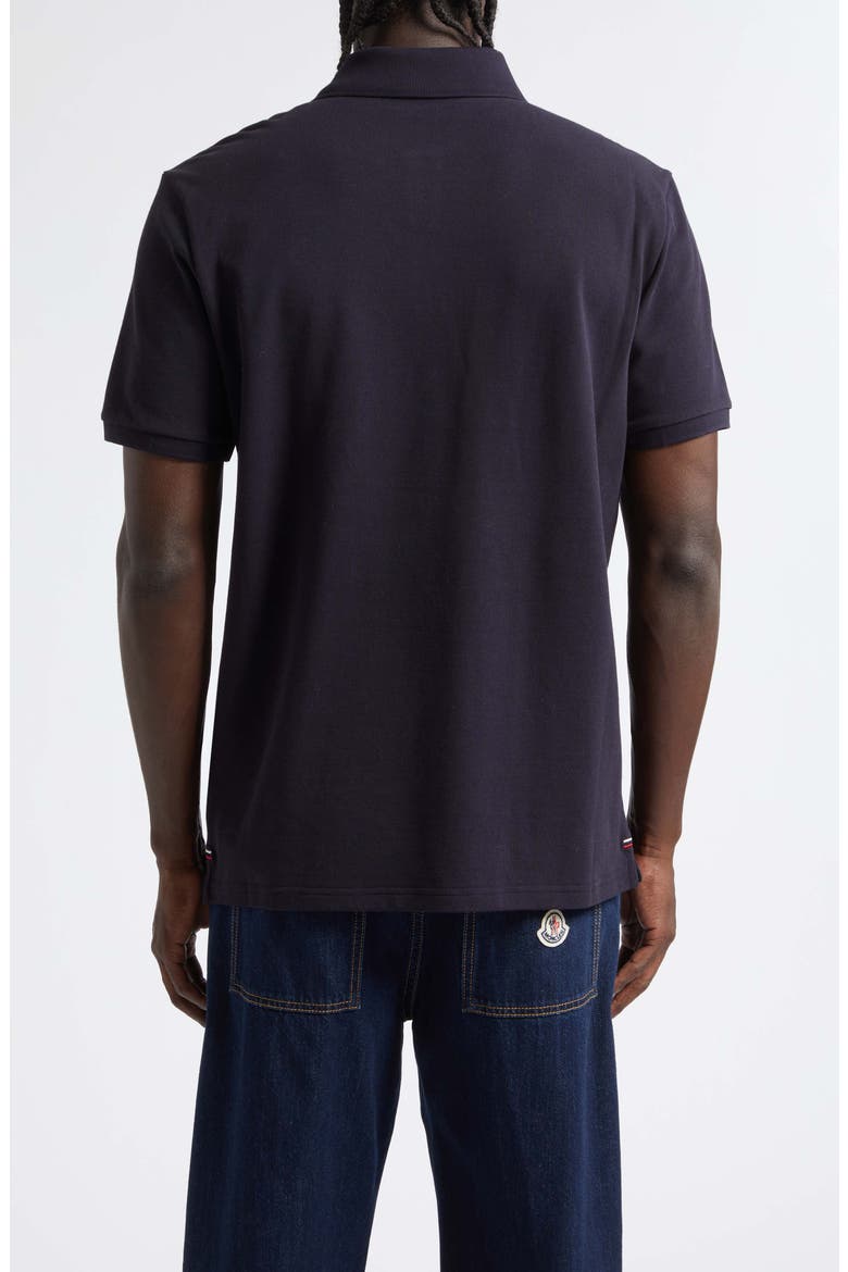 Logo Patch Cotton Piqué Polo, Alternate, color, BLACK NAVY