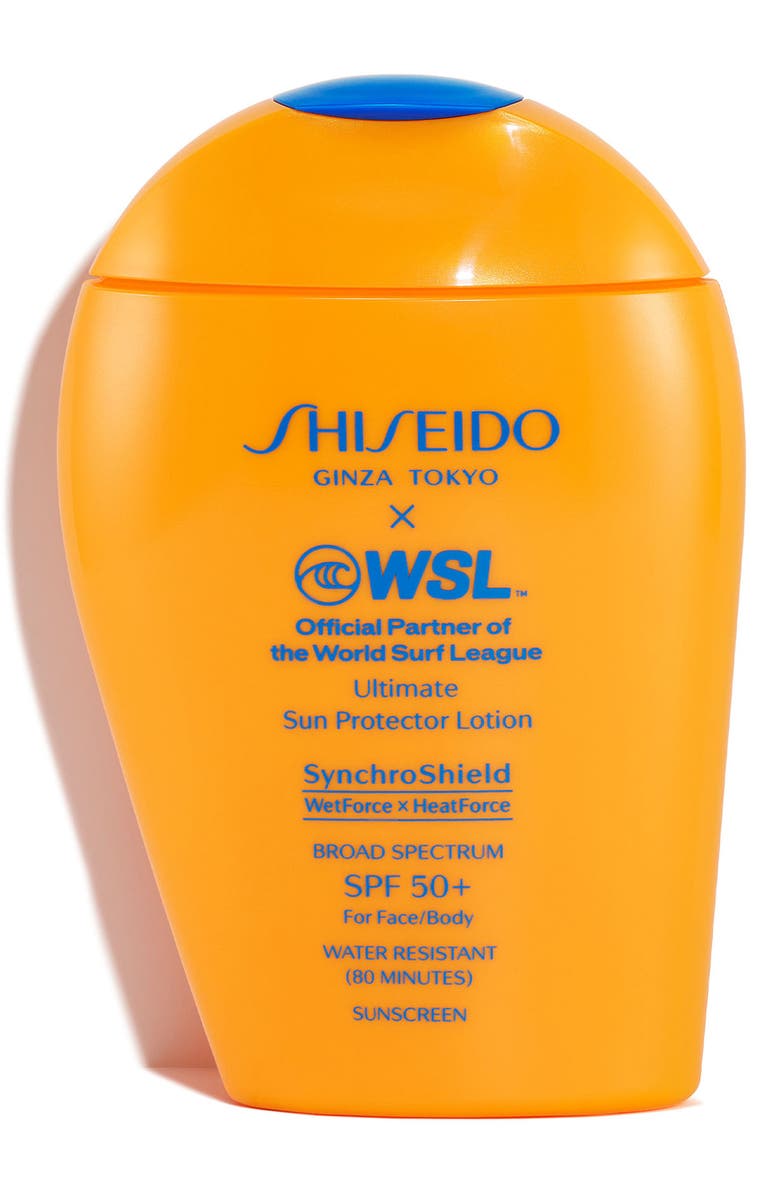 Shiseido WSL<sup>™</sup> Ultimate Sun Protector Lotion Broad Spectrum SPF 50+ Sunscreen, Main, color, 