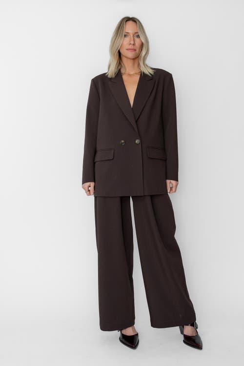 West Of Laurence Blazer In Brown