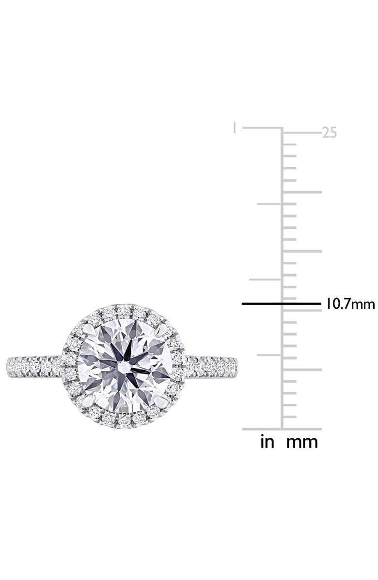 Julianna B. 2-3/8 CTW Lab-Grown Diamond Halo Ring 14k, Alternate, color, White Gold