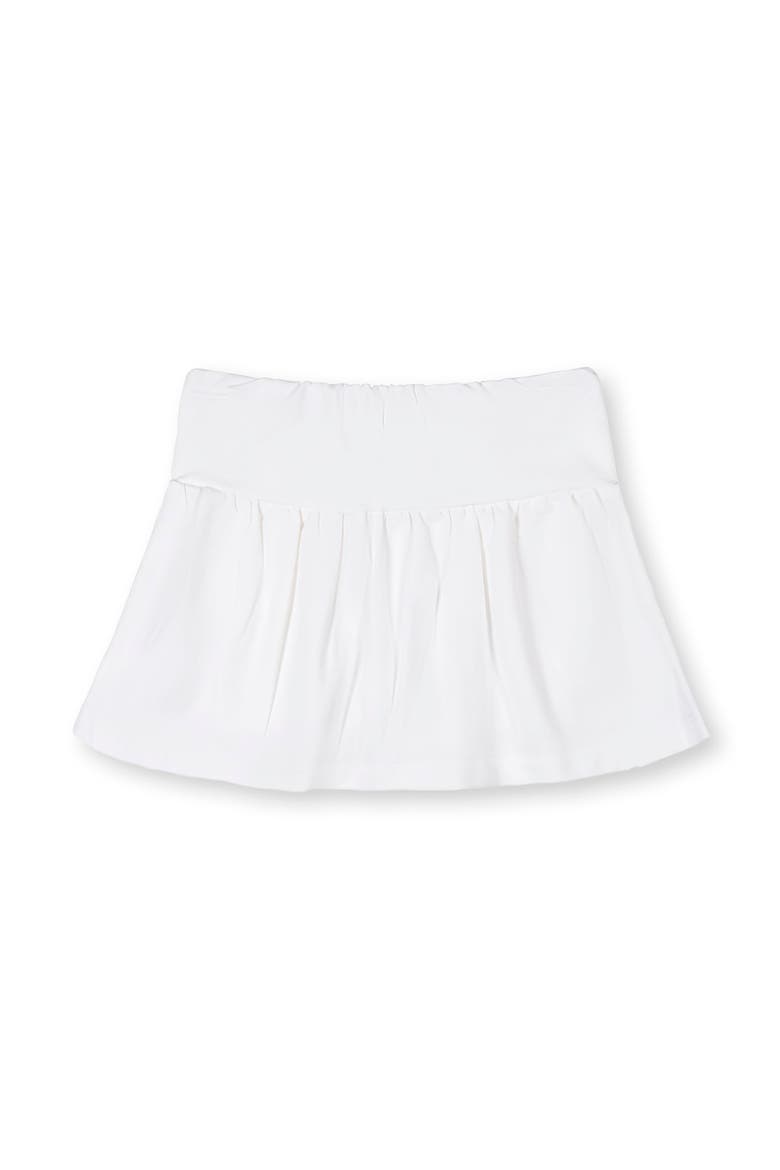 Kids' Organic French Terry Skort, Main, color, White