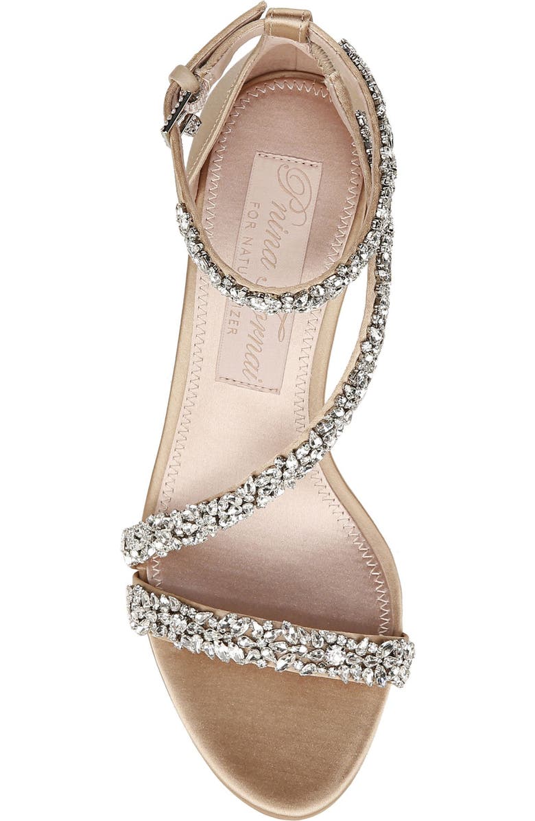 Naturalizer Pnina Tornai for Naturalizer Ahava Ankle Strap Sandal, Alternate, color, Beige Fabric