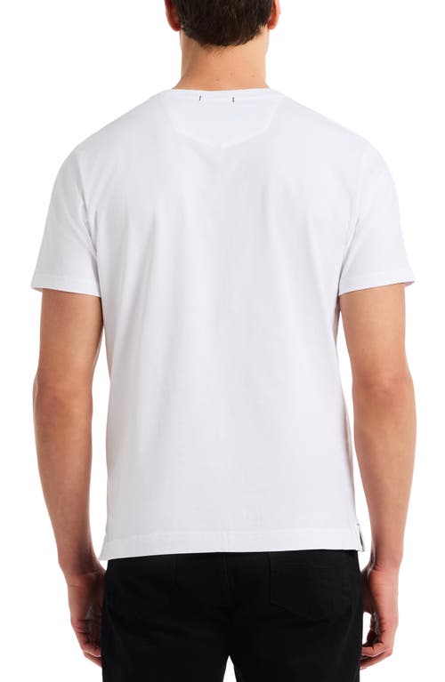 Robert Graham Liquid Skull Cotton Graphic T-shirt In White