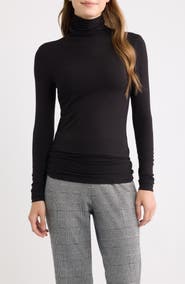 Anne Klein Turtleneck Seamless Top