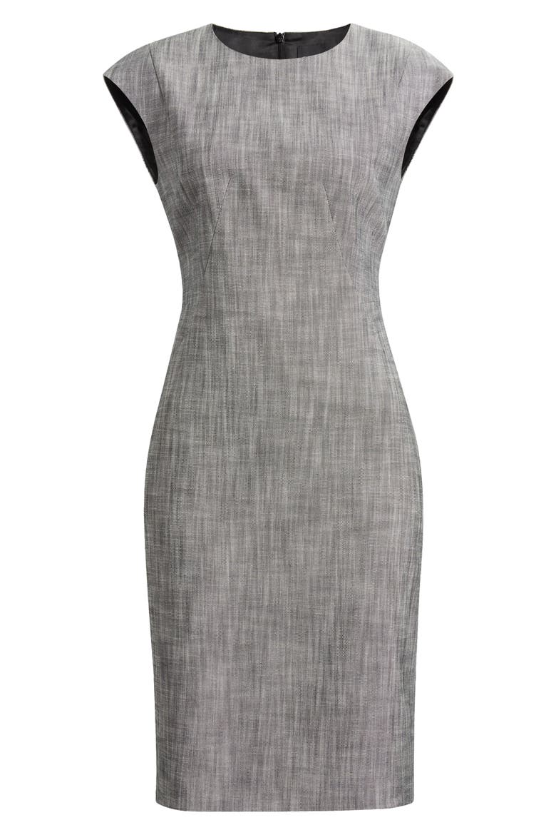 Dironah Sheath Dress, Alternate, color, MONOCHROME SHARKSKIN