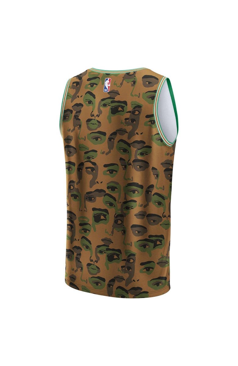 NBA X KIDSUPER Unisex NBA & KidSuper Studios by Fanatics Brown Boston Celtics Hometown Jersey, Alternate, color, Brown