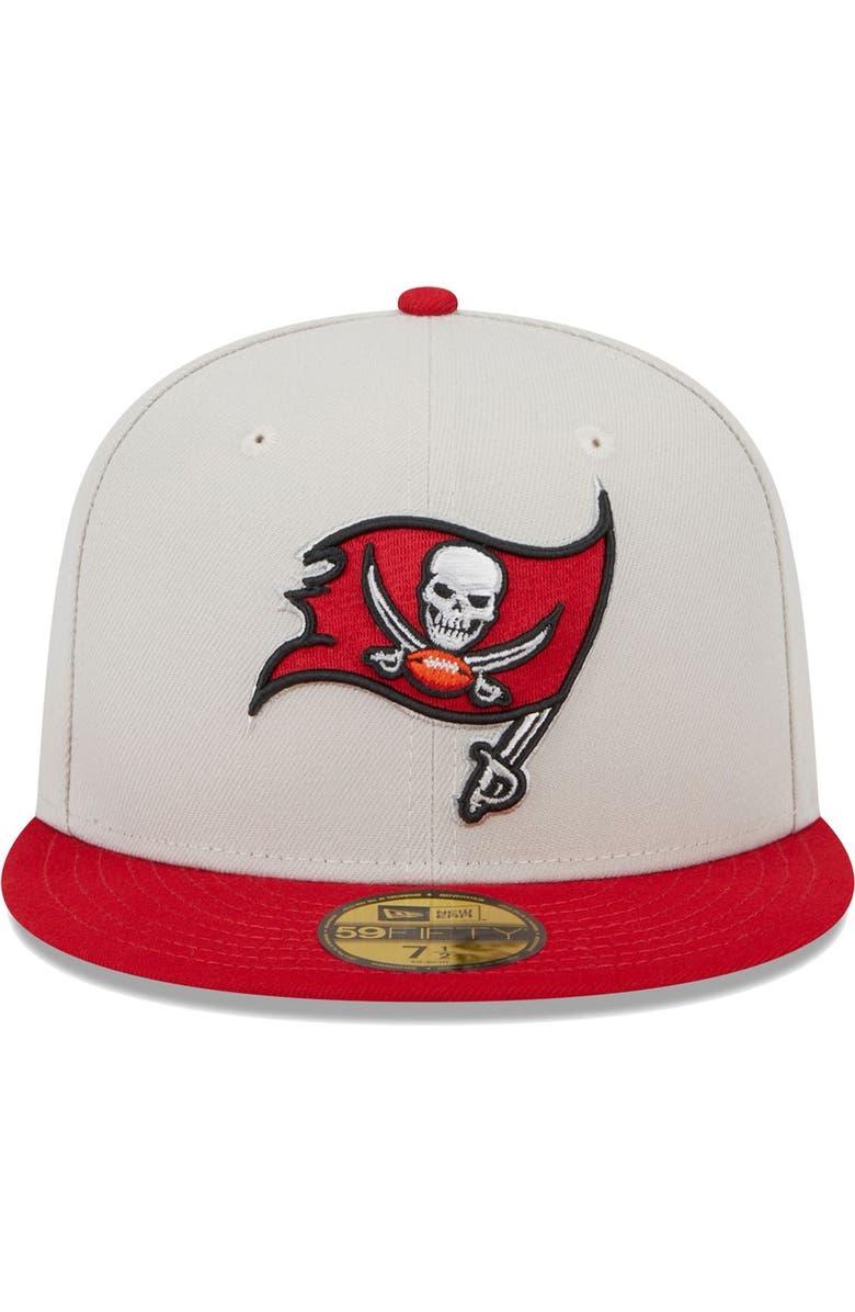 New Era Men's New Era Khaki/Red Tampa Bay Buccaneers Super Bowl Champions Patch 59FIFTY Fitted Hat, Alternate, color, Khaki
