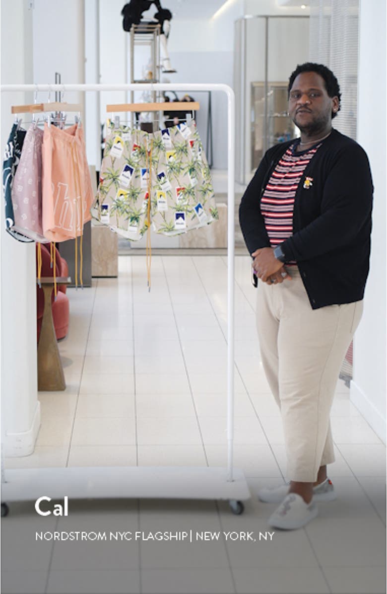 Cigarette Print Swim Trunks, sales video thumbnail