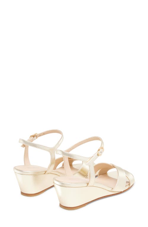 STUART WEITZMAN STUART WEITZMAN DAYNA ANKLE STRAP WEDGE SANDAL 