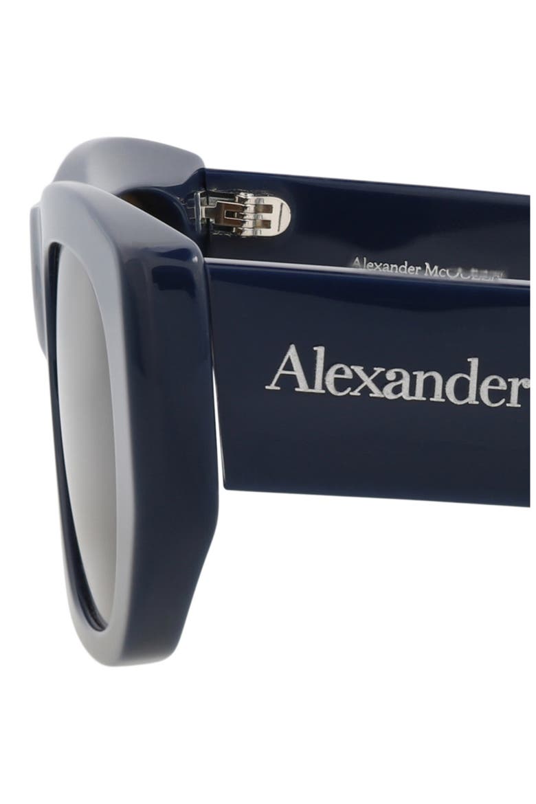 54mm Square Sunglasses, Alternate, color, BLUE BLUE BROWN
