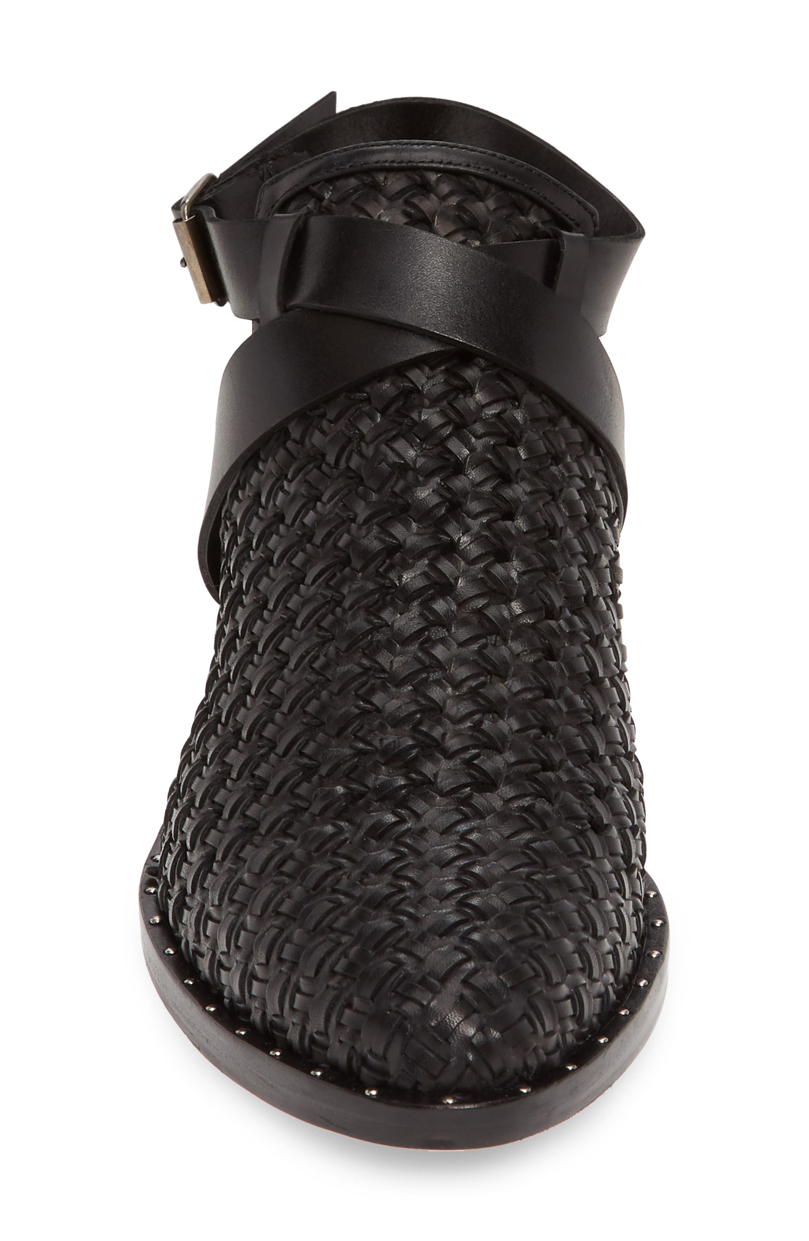 Freda Salvador Spark Woven Ankle Strap Bootie, Alternate, color, 