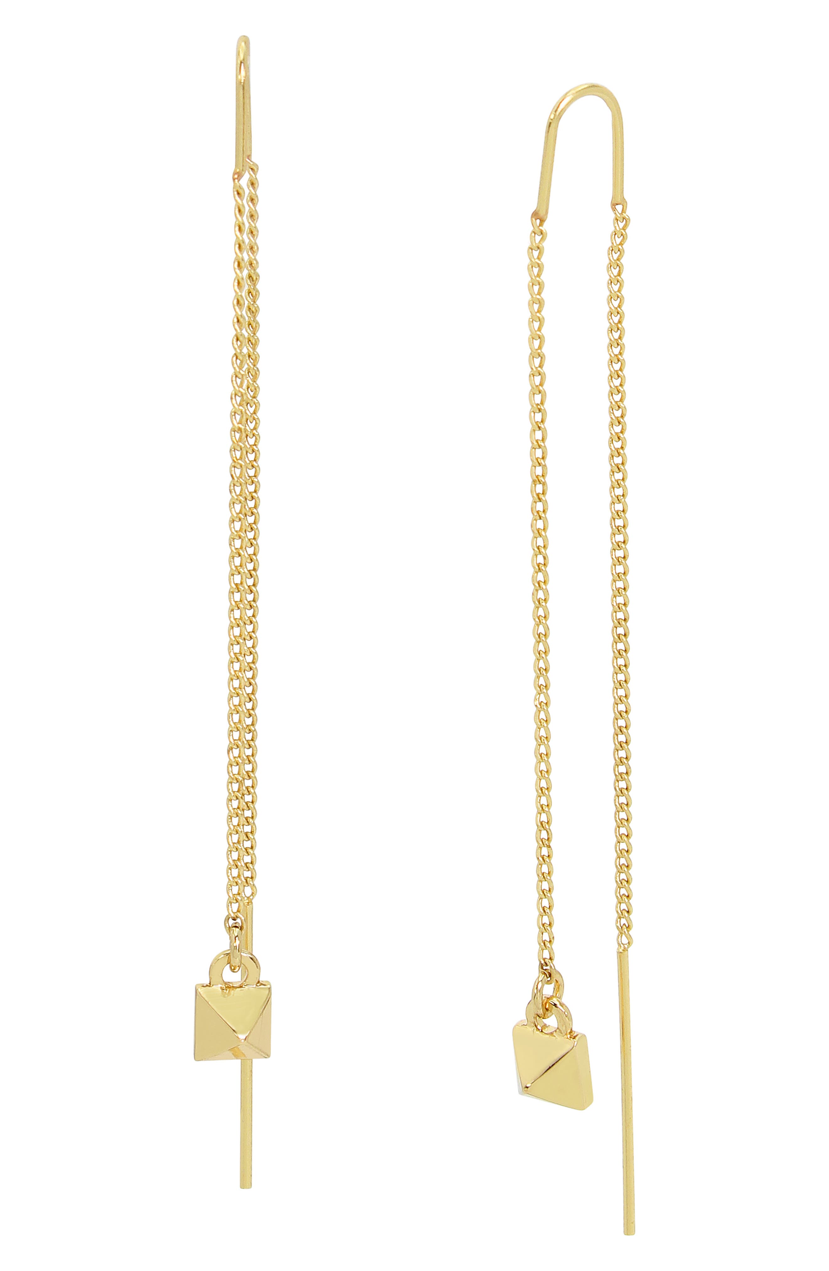 Pyramid Drop Threader Earrings (Women) | Nordstromrack