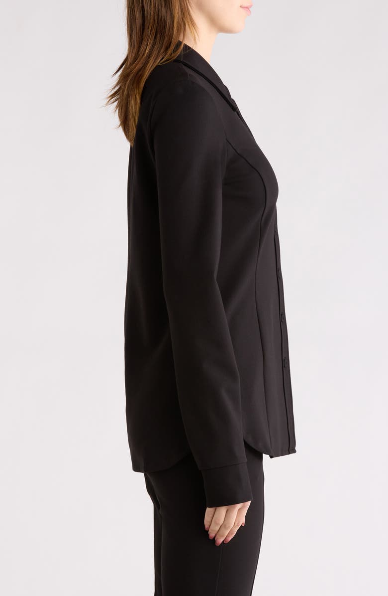 Favorite Daughter The Call Me Back Button-Up Blouse, Alternate, color, Black