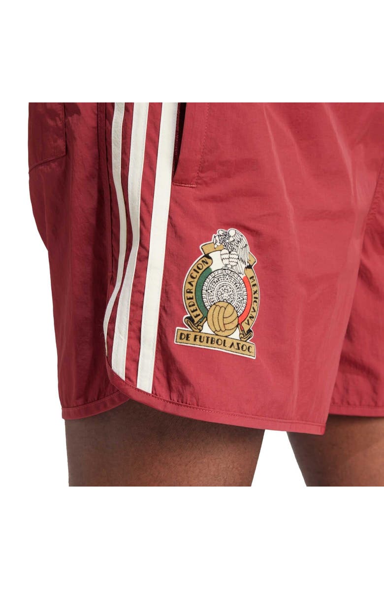 adidas Originals Men's adidas Originals Maroon Mexico National Team Three-Stripe Sprinter Shorts, Alternate, color, 