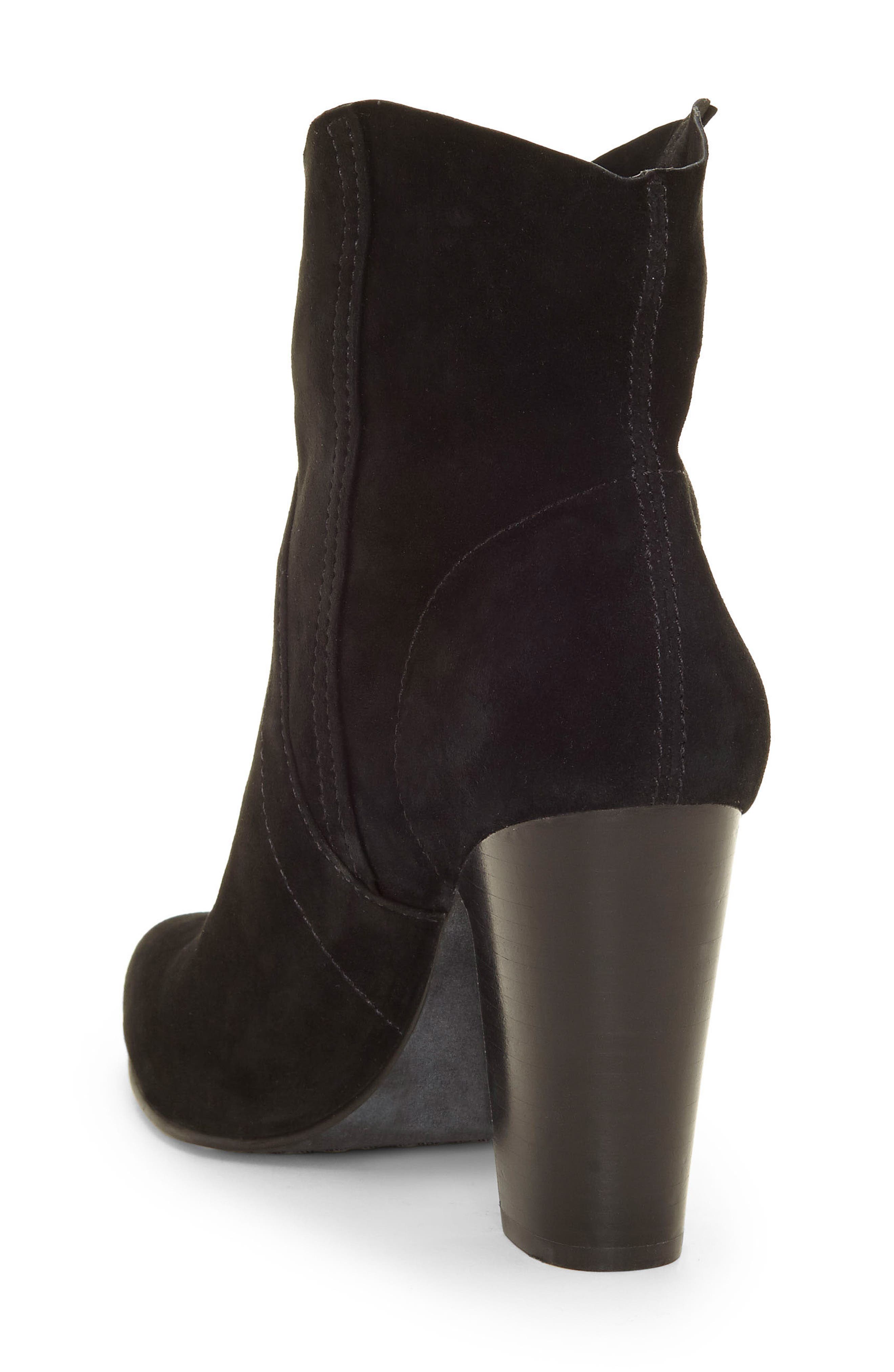 Creestal Western Bootie, Alternate, color, BLACK/ BLACK LEATHER