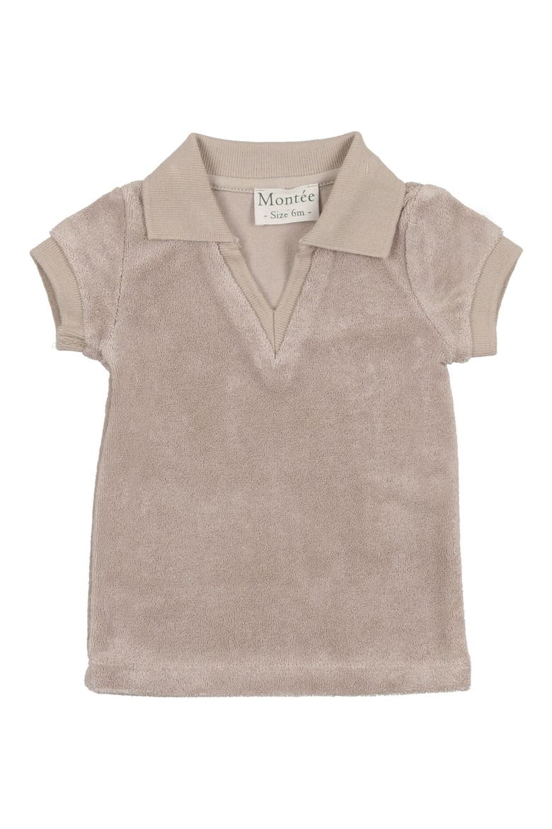 Terry Johnny Collar Polo, Main, color, SAND