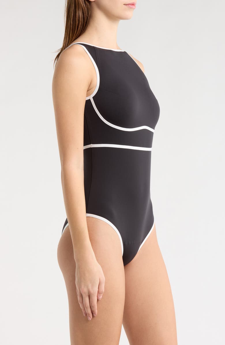 Rip Curl Mirage Fusion High Neck One-Piece Swimsuit, Alternate, color, Black