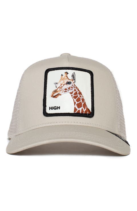 High Trucking Giraffe Patch Trucker Hat