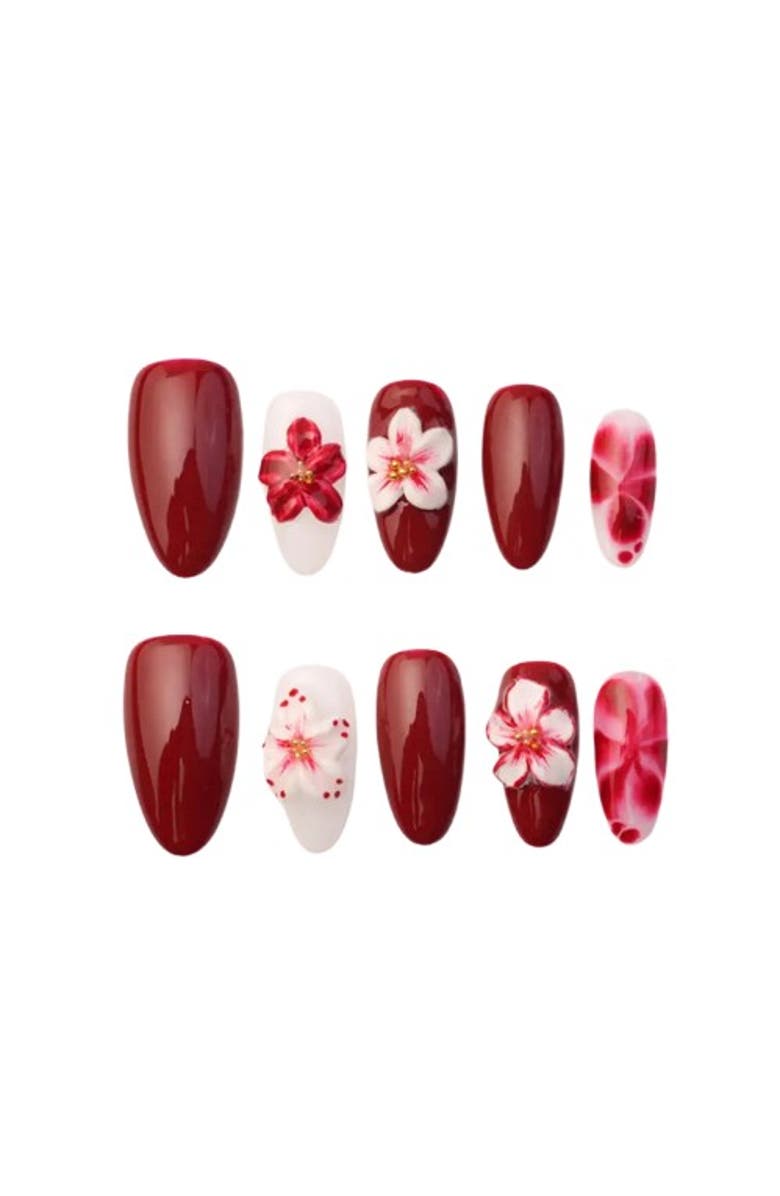 The Only Nails Flamenco - Nail Set, Main, color, Red And Black