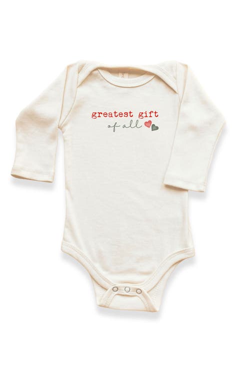 Greatest Gift Of All Organic Bodysuit Long Sleeve