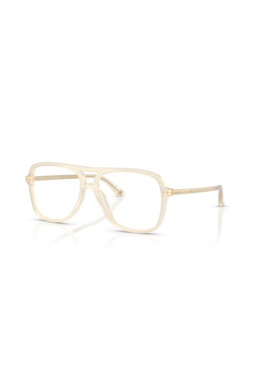 Jimmy Choo 55mm Pilot Optical Glasses In Metallic