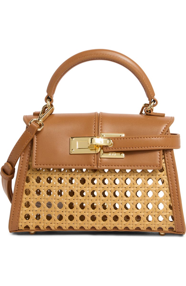 JW PEI Elise Faux Woven Top Handle Bag, Main, color,