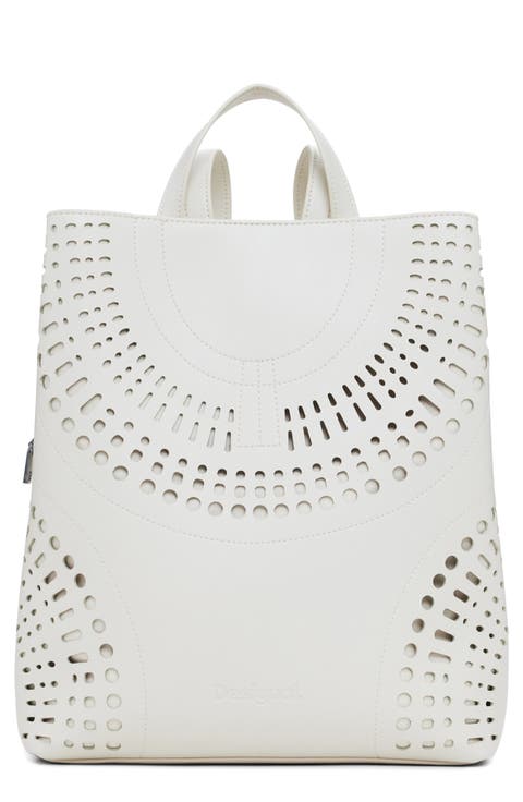 Medium Faux Leather Backpack