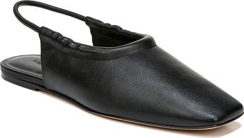 vince cadya square toe slingback flat