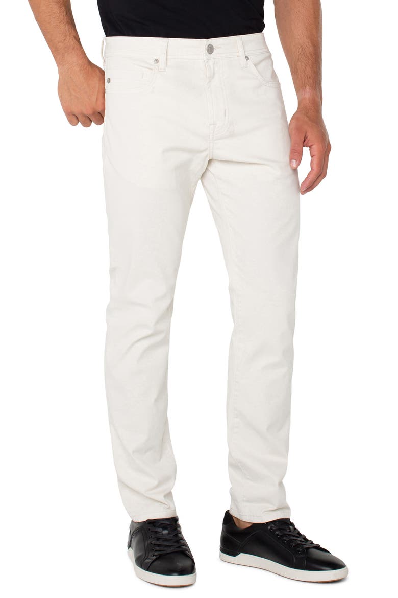 Liverpool Kingston Modern Straight Leg Twill Pants, Alternate, color, STONE