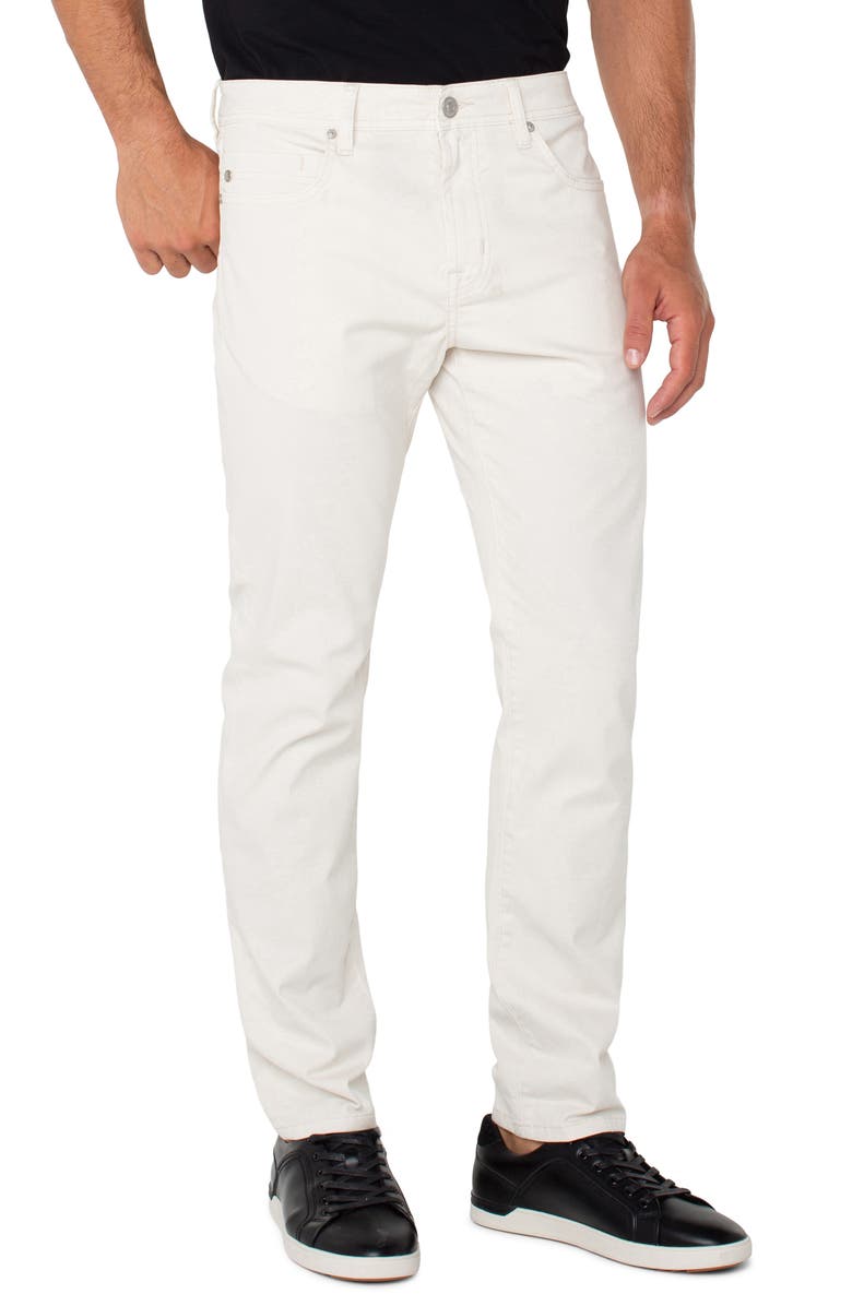 Liverpool Kingston Modern Straight Leg Twill Pants, Alternate, color, Stone