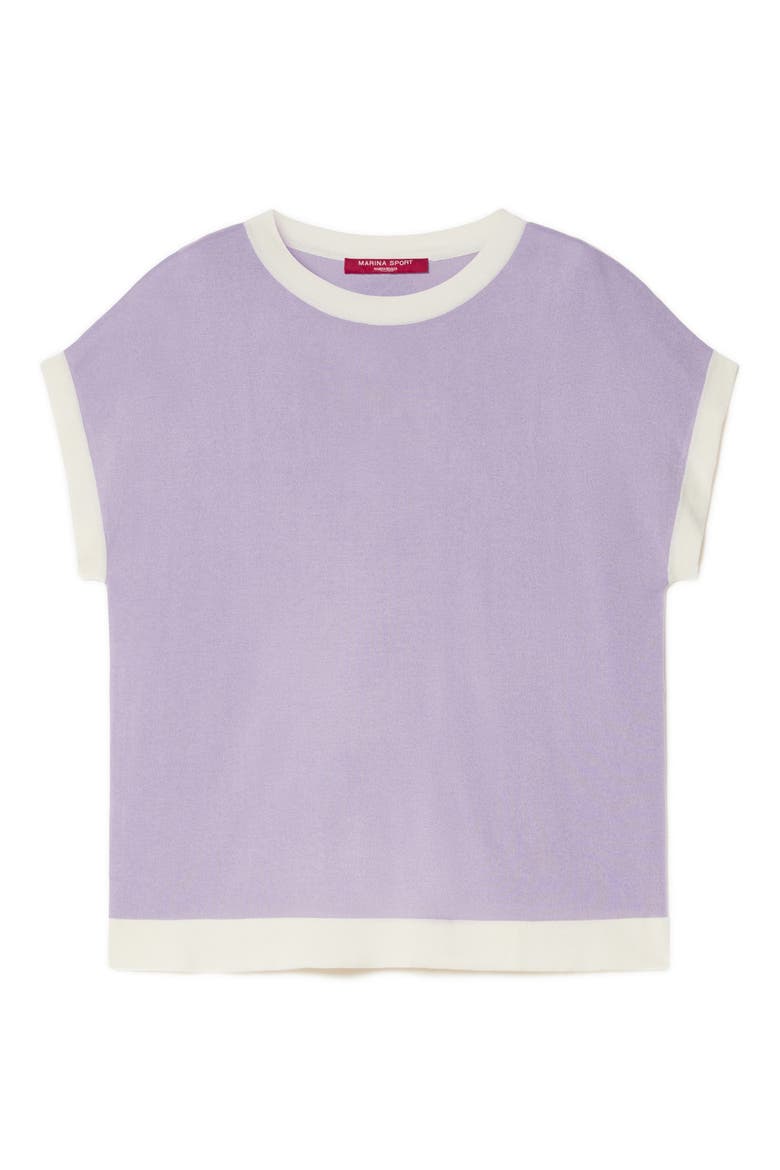 Mrs. Ribellle Silk & Cashmere Sweater, Alternate, color, LILAC