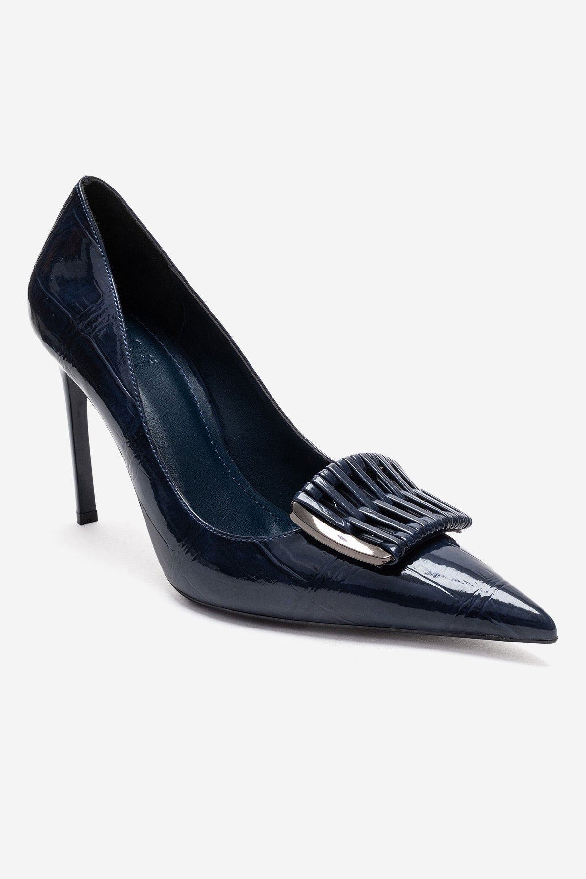 Guerni Stiletto Pump, Alternate, color, Navy Print