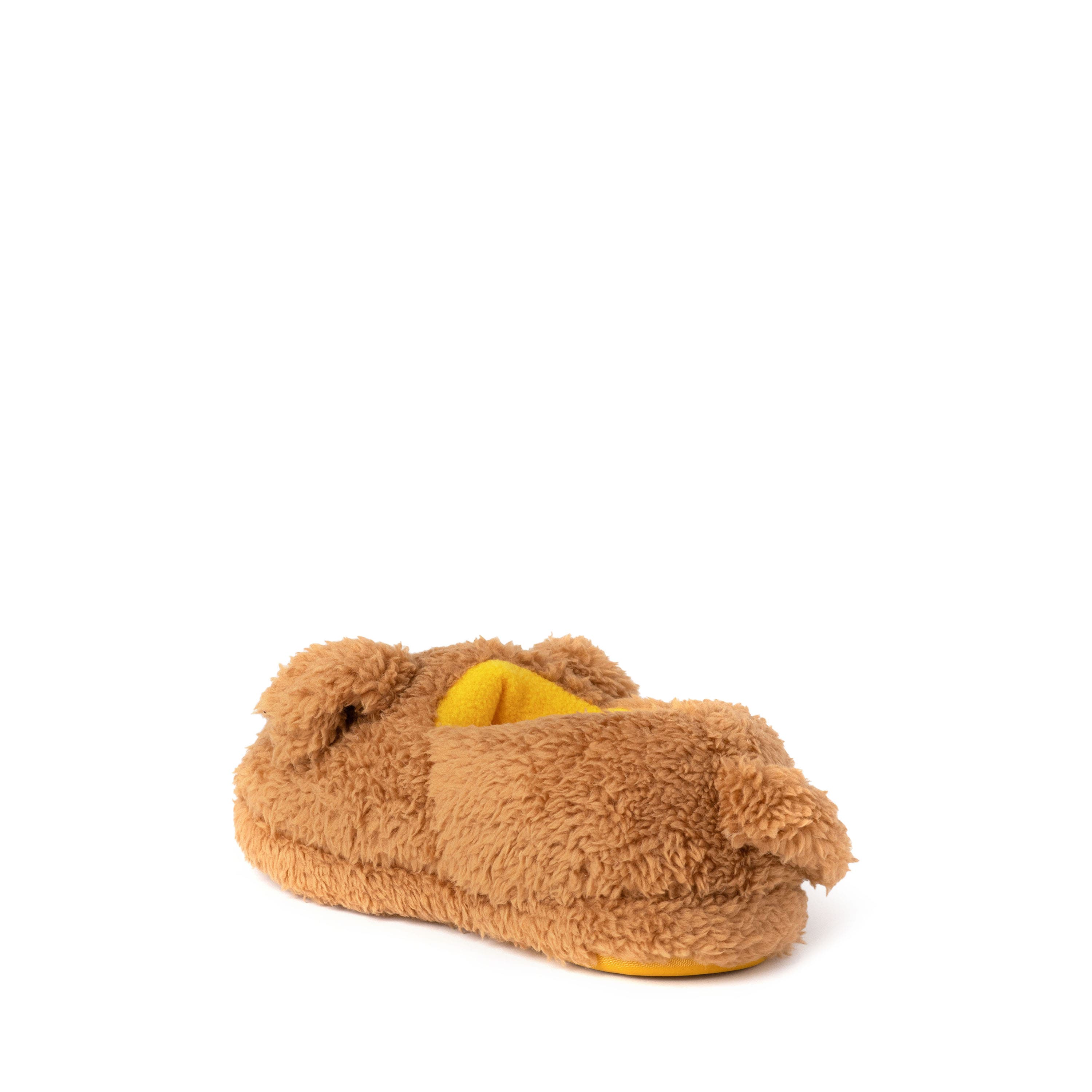 DEARFOAMS Kids' Emery Critter Closed Back Animal Slipper, Alternate, color, Tan