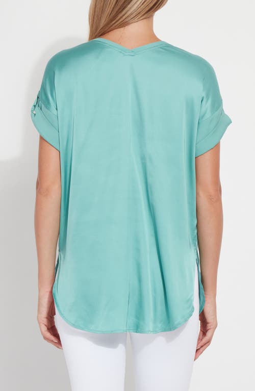 Lyssé Lysse Santorini V-neck Top In Blue