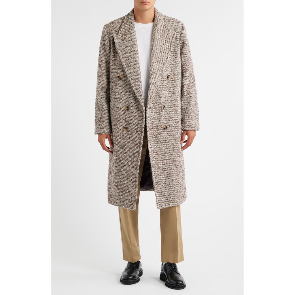 Krost Elliot Wool Blend Overcoat In Neutral