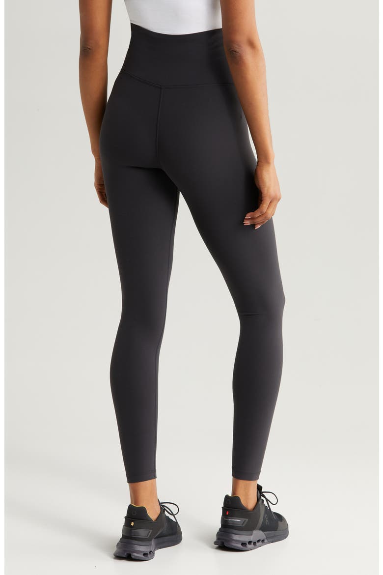 Mamasana Studio Luxe High Waist Maternity Leggings, Alternate, color, BLACK