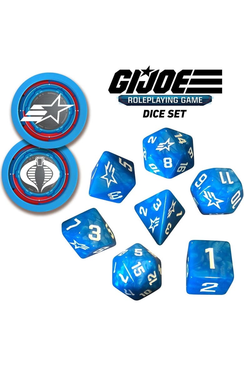 G.I. JOE Roleplaying Game Dice Set, Alternate, color, Multicolored